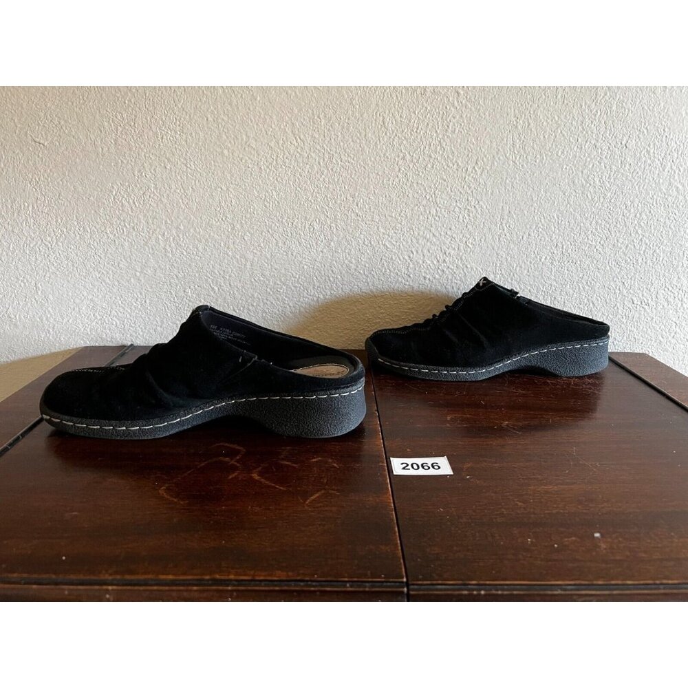 Naturalizer Kaira Clog Mule Shoes Womens 8M Black Suede Comfort Slip On Solid - Picture 3 of 11